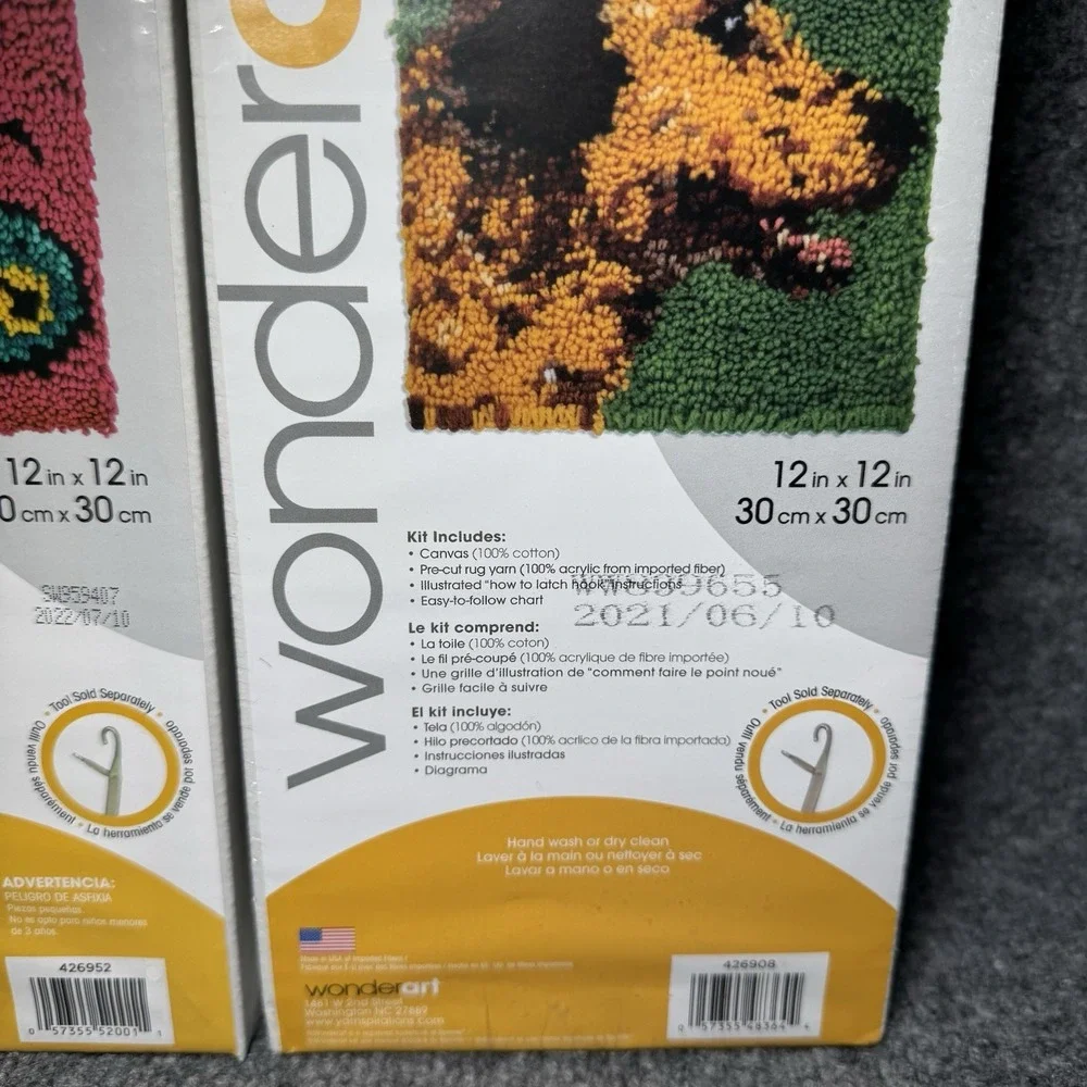 Wonder Art Caron Butterfly & Golden Penny Latch Hook Kit‎ NEW SEALED